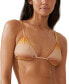 ფოტო #1 პროდუქტის Women's Glitter Ombre Micro Slider Triangle Bikini Top