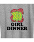 ფოტო #3 პროდუქტის Trendy Plus Size Girl Dinner Graphic T-shirt