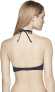 Hobie 236626 Womens Underwire Halter Bikini Swimsuit Top Black Size Large