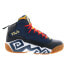 Фото #2 товара Fila MB 1BM01865-410 Mens Blue Leather Lace Up Athletic Basketball Shoes
