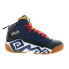 Fila MB 1BM01865-410 Mens Blue Leather Lace Up Athletic Basketball Shoes