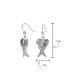 ფოტო #4 პროდუქტის Spiritual Amulet Feather Heart Shaped Guardian Angel Wings Dangle Earrings For Women Teens Oxidized .925 Sterling Silver Fish Hook