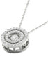 Фото #3 товара Twinkling Diamond Star diamond Double Halo 18" Pendant Necklace (3/8 ct. t.w.) in 10k White Gold
