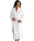 100% Turkish Cotton Personalized Unisex Herringbone Bath Robe - White