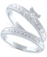 ფოტო #1 პროდუქტის Diamond Bridal Set (1/10 ct. t.w.) in Sterling Silver