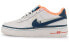 Фото #2 товара Nike Air Force 1 Low Mini Swoosh 换钩 轻便 低帮 板鞋 GS 白蓝 / Кроссовки Nike Air Force CK9708-100