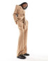 Фото #2 товара Extro & Vert tailored wideleg trousers in camel co-ord