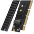 Karta rozszerzeń adapter PCIe 4.0 x16 do M.2 NVMe M-Key czarna