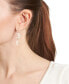 ფოტო #2 პროდუქტის Aurora Borealis or Mystic Quartz Silver Plated Half Moon Drop Earrings