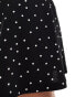 Фото #2 товара Pimkie mini skirt in black polka dot