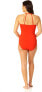 Anne Cole Women's Standard High Neck Tankini Top, Spice Red Size M 306490