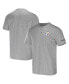 Фото #1 товара Men's NFL x Darius Rucker Collection by Heather Gray Pittsburgh Steelers Henley T-shirt