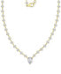 ფოტო #1 პროდუქტის Cubic Zirconia Fancy 20" Statement Necklace in 14k Gold-Plated Sterling Silver