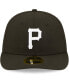 Фото #2 товара Men's Pittsburgh Pirates Black and White Low Profile 59FIFTY Fitted Hat