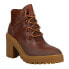 Фото #2 товара Sperry Pretty Tough Block Heels Booties Womens Brown Casual Boots STS86897