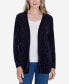 ფოტო #1 პროდუქტის Petite Classics Chenille Cardigan Sweater with Pockets