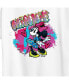 Trendy Plus Size Disney Minnie Mouse Graffiti Graphic T-shirt