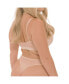 ფოტო #2 პროდუქტის Plus Size Nude Shade Mesh Sheer Stretch Thong