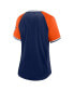ფოტო #2 პროდუქტის Women's Navy Houston Astros Glitz and Glam League Diva Raglan V-Neck T-shirt