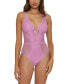 ფოტო #1 პროდუქტის Women's Network Plunge-Neck One-Piece Swimsuit