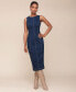 Women's Sleeveless Denim Midi Dress