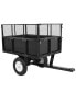 Heavy Duty Lawn Mower Trailer with Dump Function