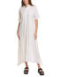 Фото #1 товара Sole Tunic Linen-Blend Maxi Dress Women's White M