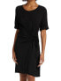 Фото #2 товара Nic and Zoe Eaze Tie Dress in Black Onyx Size XS