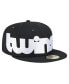 Фото #1 товара Men's Black Minnesota Twins Checkered Undervisor 59FIFTY Fitted Hat