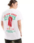 Фото #3 товара ASOS DESIGN oversized t-shirt with ice lolly graphic in white