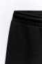 Plush soft wide-leg jogger trousers