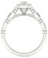 ფოტო #4 პროდუქტის Diamond Round & Baguette Engagement Ring (7/8 ct. t.w.) in 14k White Gold