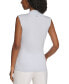 Petite Ruched-Front Sleeveless Surplice Top