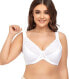 Фото #8 товара Ayigedu Women's Large Size Lace Bra Unpadded with Underwire Minimiser Full Cup Bra