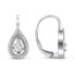 Фото #1 товара Серьги Bling Jewelry Teardrop CZ Double Halo Chandelier