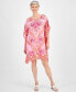 Women's Embellished Printed Caftan Dress, Created for Macy's
