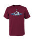 Big Boys Burgundy Colorado Avalanche Authentic Pro Logo T-shirt