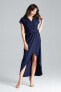 Фото #1 товара Платье длинное с накидкой Lenitif Sukienka L033 Гранат