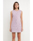 Women's Tweed Sleeveless Sheath Dress