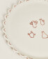 Фото #4 товара Stoneware dessert plate with motifs