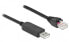 Фото #1 товара Delock Serial Connection Cable with FTDI chipset - USB 2.0 Type-A male to RS-232 RJ45 male 50 cm black - Black - 0.5 m - USB Type-A - Male - Male - Straight