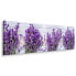 Panoramabild Lavendel Blumen Holz Optik