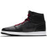 Кроссовки Nike Air Jordan 1 Retro High Black Satin Gym Red (Черный)