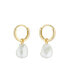 ფოტო #2 პროდუქტის PERIAA: Pearl Hoop Earrings For Women