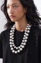 Фото #1 товара Женская бижутерия ZARA Набор из 2 поддельных жемчужных ожерелий