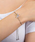 ფოტო #5 პროდუქტის Women's Crystal Butterfly Bolo Adjustable Bracelet