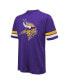Men's Threads Justin Jefferson Purple Distressed Minnesota Vikings Name and Number Oversize Fit T-shirt