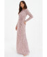 Фото #2 товара Women's Embellished Twist Detail Evening Dress