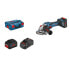 Фото #1 товара Bosch Akku-Winkelschleifer BITURBO GWS 18V-15 SC mit 2x PC 5,5 Ah + Lader in L-Boxx