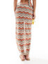 Фото #5 товара South Beach embroidered skirt with hardwear detail in rust